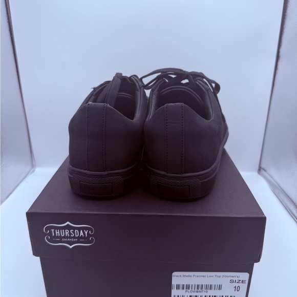 Thursday Boot Company Black Sneakers Matte Womens Size 10 Lightly Used - Picture 6 of 10